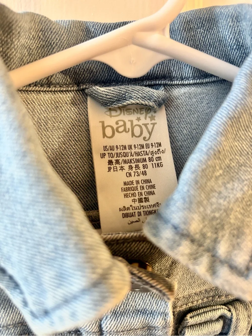 Disney Baby Blue Denim Minnie Mouse Jacket